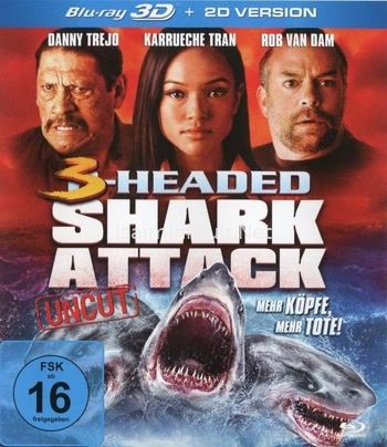 3 Headed Shark Attack (2015) Movie Poster